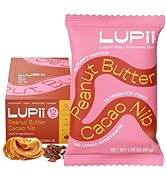 Lupini Bean Peanut Butter Cacao Nib Plant Based Protein Bar (Pack of 12) Whole Food Gluten Free V...