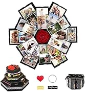 Explosion Box 6 Faces Creative Explosion Gift Box, Love Memory DIY Handmade Photo Album Scrapbook...