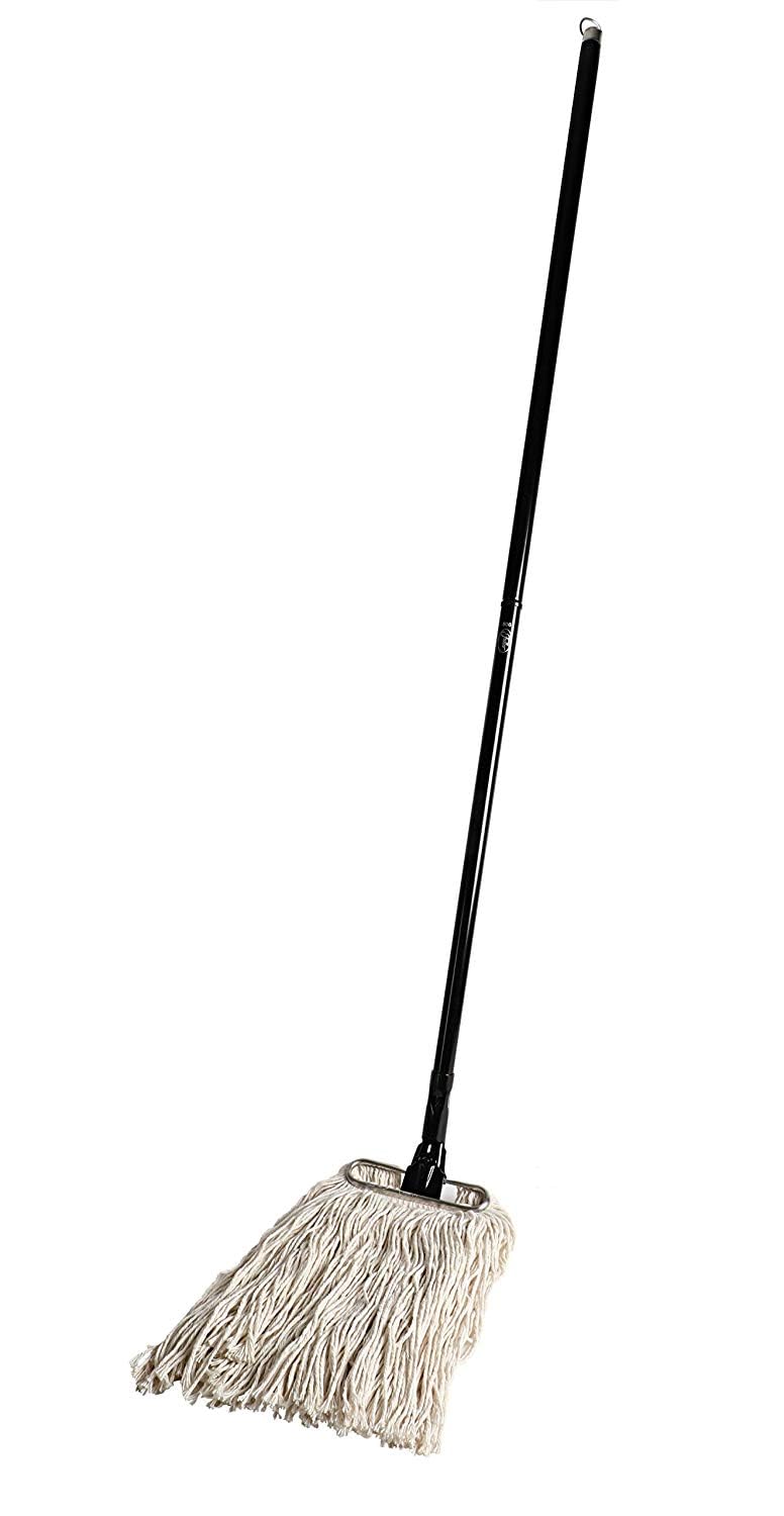 fuller brush wet mop  stainless steel handle with hang-up hole heavy duty durable washable janitorial floor mop