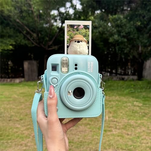 Funda cámara Fujifilm Instax Mini 13 verde con álbum miniatura 7