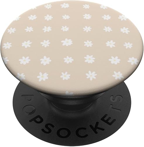 Boho Neutral Beige Verano Margaritas PopSockets PopGrip intercambiable