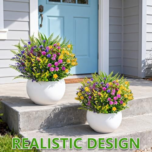Flores artificiales exterior para terrazas y balcones todo el año 5