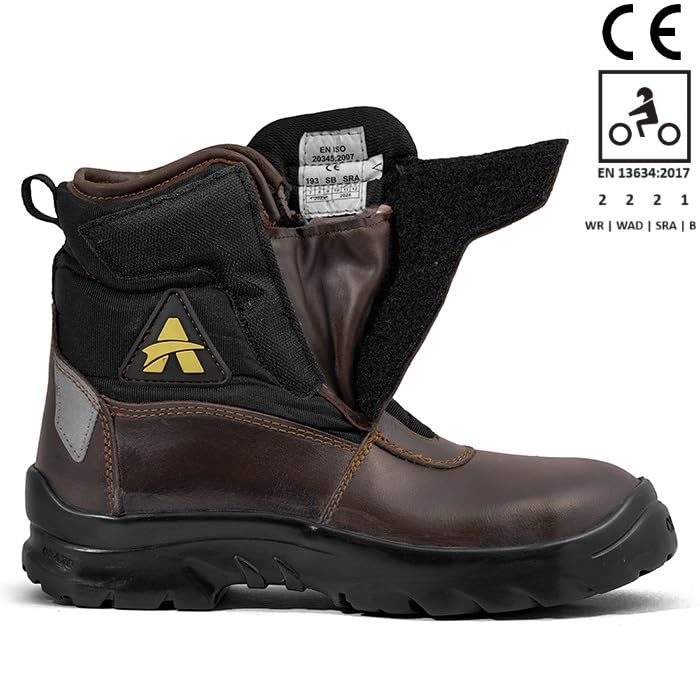 Image of ORAZO PICUS TRAIL - Water-PROOF - CE Certified - EN13634:2017 - Level 2,2,2,1 - Motorcycle Riding Boots