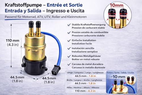Bomba de combustible inyección con flujo estable para VT600CD Shadow 93-98 5