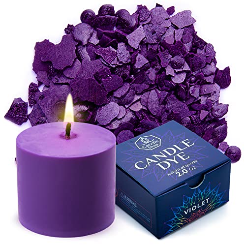 Image of Candle Shop - Violet color 2 oz - Dye chips for making candles - Candle wax Dye - A great choice of color