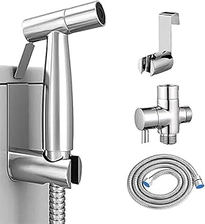 Handheld Bidet Sprayer for Toilet, Muslim Shower, Adjust Water Pressure Stainless Steel Bathroom Handheld Spray, Toilet Shower, Potty Toilet Hygiene,Bathing Pets,Feminine Hygiene (1)