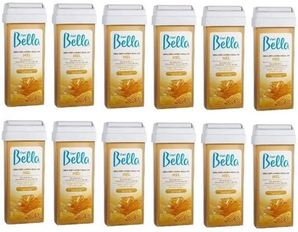 Refil Cera Depilatória Roll-on Depil Bella 100g Mel 12 Unid