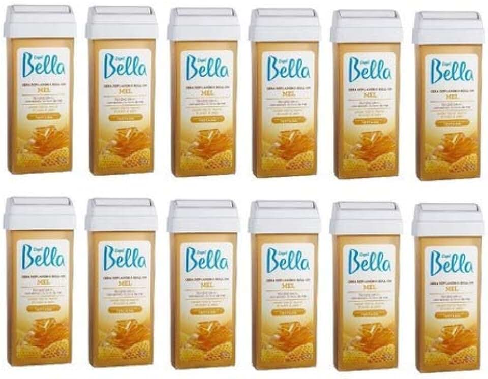 Refil Cera Depilatória Roll-on Depil Bella 100g Mel 12 Unid