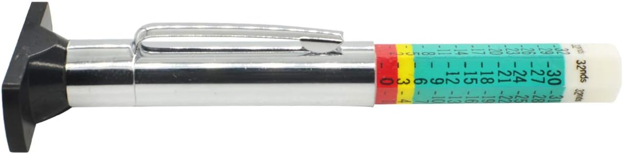 Tire Tread Depth Gauge, Smart Color Coded Tire Gauge, Tire Tread Depth Accurate Measurement Tool