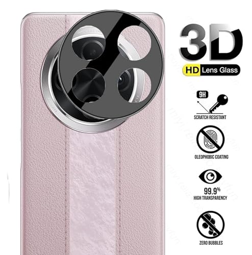 Image of ZARALA Glass Camera Lens Protector For OPPO F27 Pro 5G [9H Hardness] [6D Lens Protector ] [Easy Installation] Black