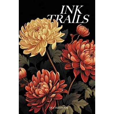 INK TRAILS: A Beautiful Vintage Floral Sketchbook (6x9 inches) with 80 Blank Pages
