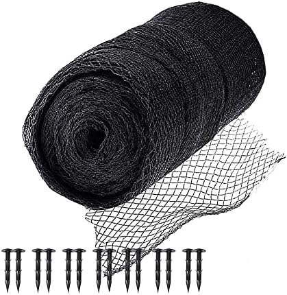 Youleaf Pond Netting Pool Protective Cover Netting 14x20 feet - Heavy Duty Mesh Skimmer Net for Leaves and Debris - Protects Koi Fish from Blue Heron Birds, Cats and Predators – Stakes Included