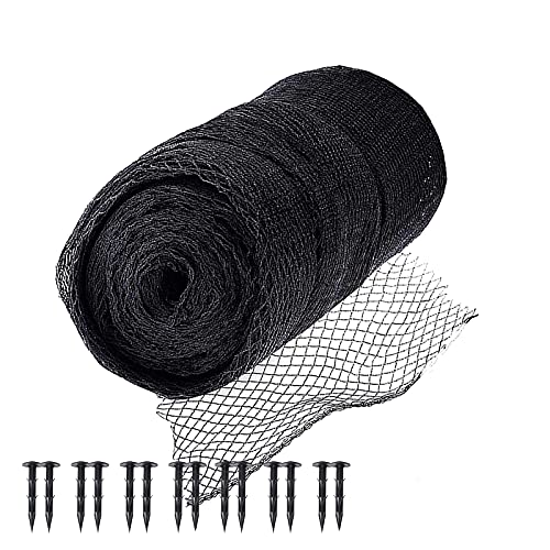 Youleaf Pond Netting Pool Protective Cover Netting 14X20 Feet - Heavy Duty Mesh Skimmer Net For Leaves And Debris - Protects Koi Fish From Blue Heron Birds, Cats And Predators – Stakes Included #TOP11