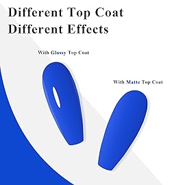 Imtiti Blue Gel Nail Polish, 0.5 Fl Oz Deep Blue Gel Polish Soak Off LED UV Spring Summer DIY Nail Art Starter Manicure Salon