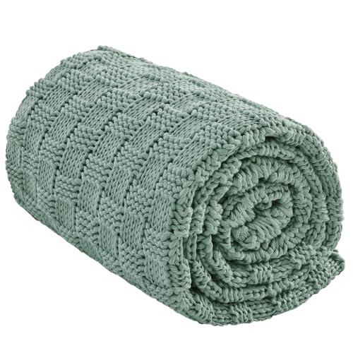 Knitted Weighted Blanket for Adult, No Beads Heavy Blanket 48"x72" 15lbs