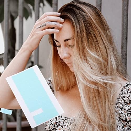 Smukdoo Double Sided Hair Extension Tape Tabs, Double Sided Adhesive Tapes in Hair Extensions, Human Hair Weft Replacement,60PCS.