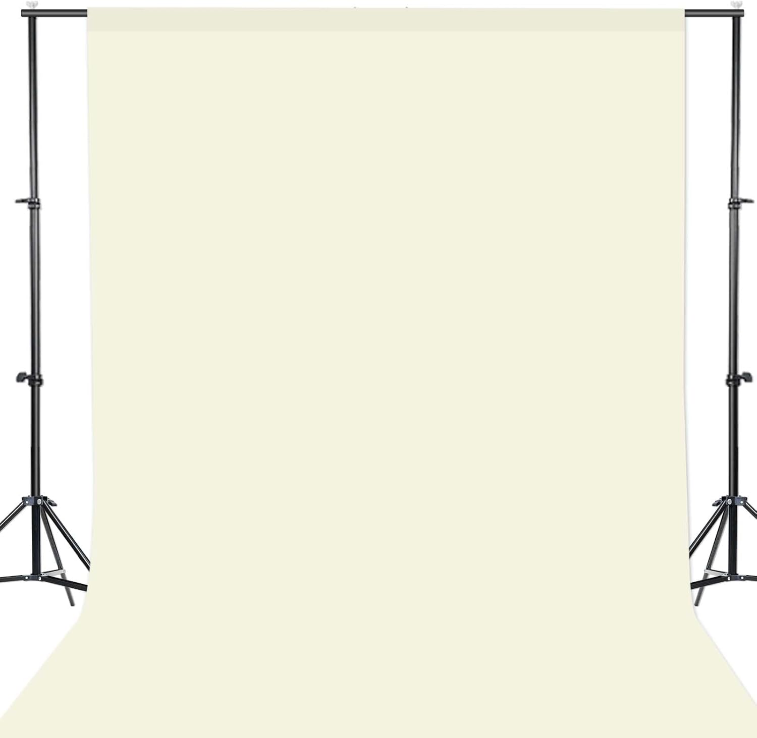 GFCC Wrinkle-Resistant White Backdrop Background for Photography Thick Photo Booth Backdrop for Photoshoot Background Screen Video Recording Parties Curtain(7.5FTX10FT)