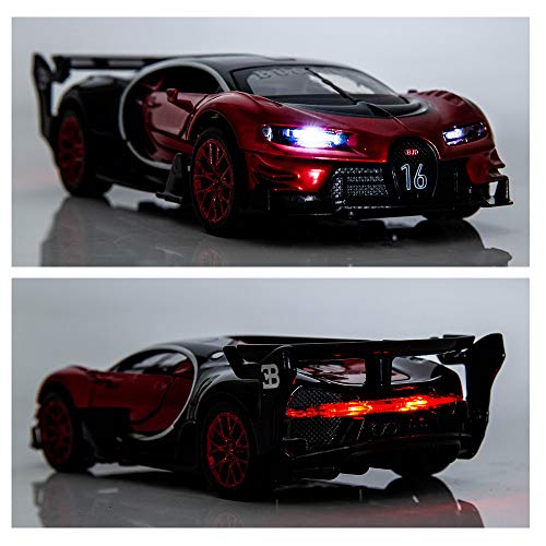 Image of BDTCTK Bugatti Vision GT Supercar 1 /32 Zinc Alloy Die Casting Pull Back Car Model Toy Sound and Light for Boy Girl Gift iE†redia€