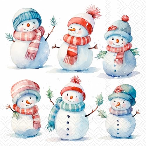 IHR Ideal Home Range Cocktail Napkins Disposable 3-Ply Paper Party Napkin Pack 5 x 5 Snow-Bros 20-Count