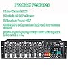 Rack Mount Au-dio Mixer, Professional 9CH Preamplifiers with Digital Display MP3(U DISK MP3 Input)&b-l-u-e-t-o-o-t-h, Built-in 99 DSP Effector, Phantom Power 48V, for Broadcast #1