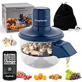 Eccospherely Automatic Electric Peeler, 1300mAh Cordless Rechargeable Fruit & Vegetable Peeling Machine,Easy-Clean Multi-Function Tool for Garlic, Cherry Tomato & Plum