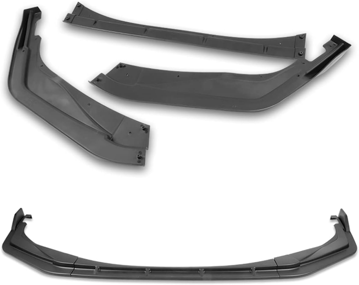 Q1-TECH, 9 PCS Front Bumper Body Kit Lip & Side Skirt Extensions Diffuser Set Compatible with 2020-2025 Toyota Corolla XSE/SE Model Only, Front Spoiler Air Chin Body Splitter, Unpainted Matt Black