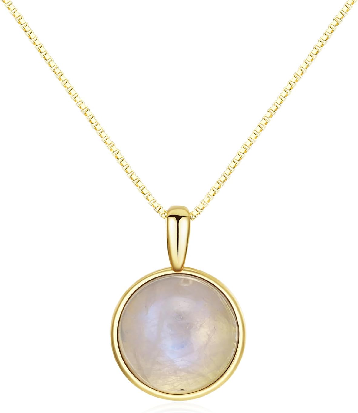 Collar Chapado En Oro Con Círculo Y Circonita | Joyería Hago