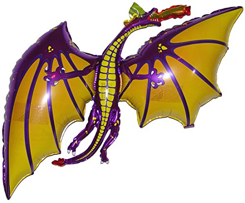 Space Pet Levitating Purple Dragon 36 inch Flying Floating Anti-Gravity Toy HOVERS in MID-AIR - Interactive & Educational String-less Pet Balloon for Kids & Adult Indoor Events