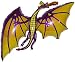 SPACE PET Anti-Gravity Hovering Flying Floating DRAGON Purple 36 inch Toy Pet Balloon Party Favor