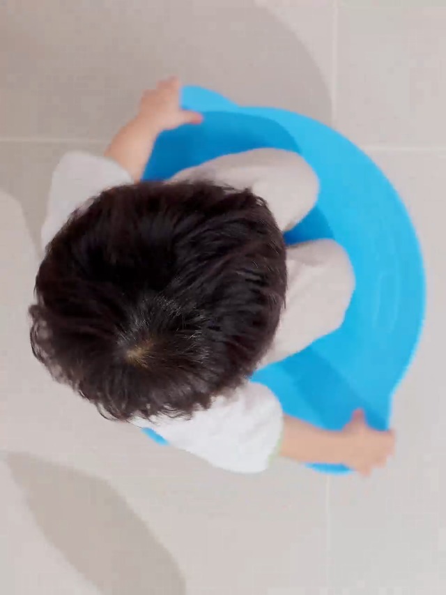 FAHKNS Sedia Girevole Sensoriale Elefante Azzurro Per Bambini Con Autismo E ADHD | Per Equilibrio E Concentrazione | Interni/Esterni