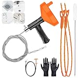 Manguera Serpentina para Desatasco de 10M – Herramienta Resistente para Eliminar Pelos y Obstrucciones, Herramienta Pesada con Guantes Incluidos