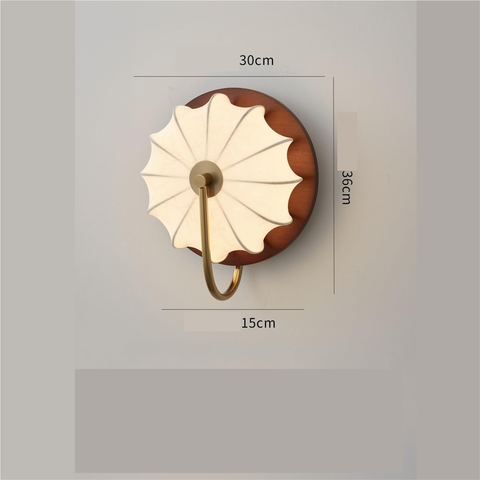 Lampa ścienna Sypialnia Tkanina Nocna kinkiet Lampa dekoracyjna do korytarza(Natural)