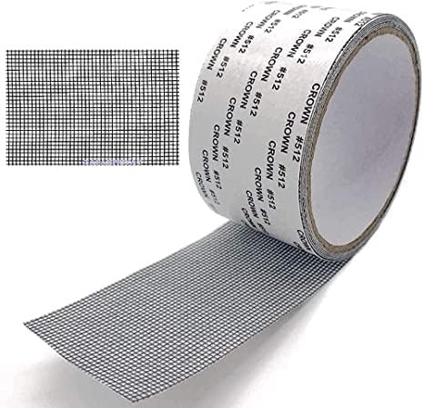 TAPAHPRIYAY Window Screen Repair Tap, Strong Adhesive & Waterproof Window Mosquito net Covering Mesh Tape for Door Tears Holes Screen Patch Repair Net Tape