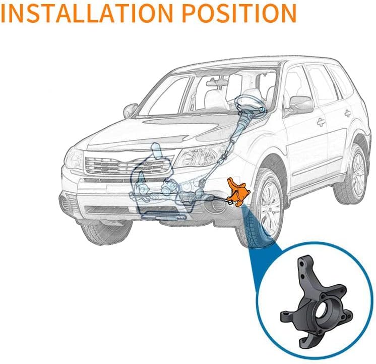 Miniatura 8 de 28313AG020 - Manguito de dirección de suspensión delantera compatible con Subaru Forester Impreza Legacy Outback XV Crosstrek 2005-2014 lado derecho