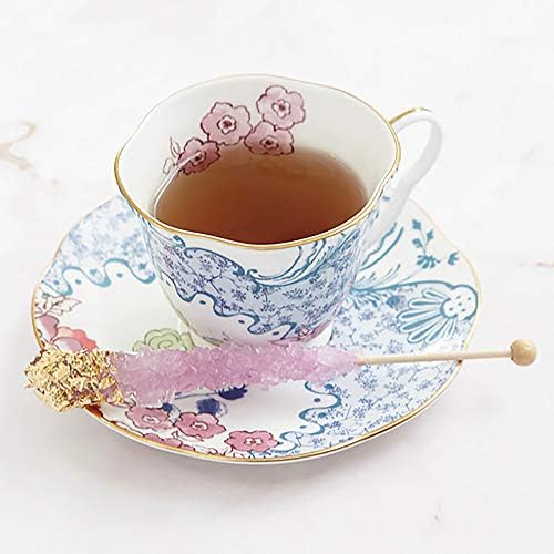 Wedgwood Butterfly Bloom Cup & Saucer Blue & Pink, Multicoloured,8 Oz