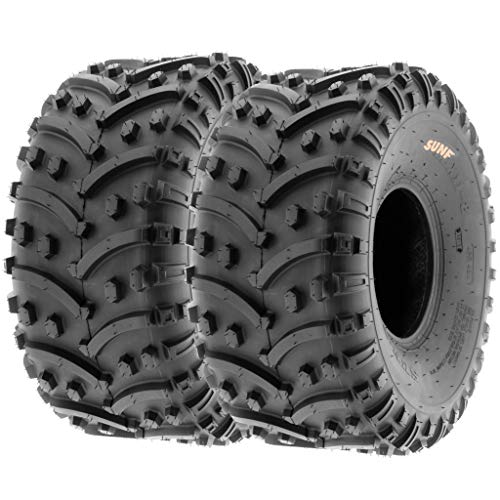 SunF ATV tires 22x11-8 Turf Trail UTV Golf Cart Off-Road Tires 6 PR (Set of 2 Tubeless A032)