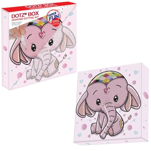 Diamond Dotz Dbx-015 Box Baby Princess - Quadro Con Cornice A Cuneo, 22 X 22 X 2,5 Cm, Da Appoggiare O Appendere, Ideale Anche Per Bambini