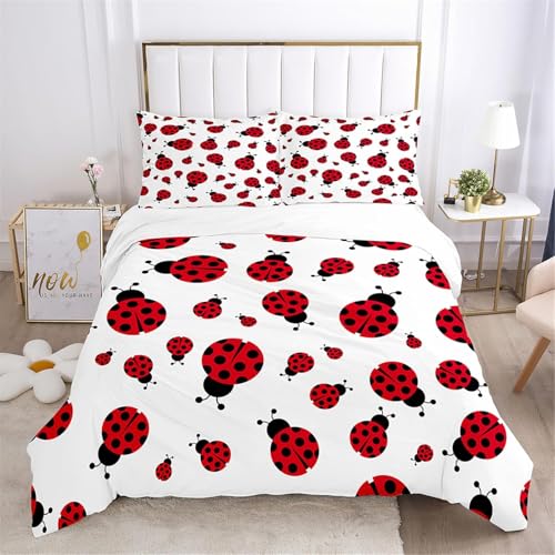 Funda Nordica Cama 90 Mariquita Roja Funda