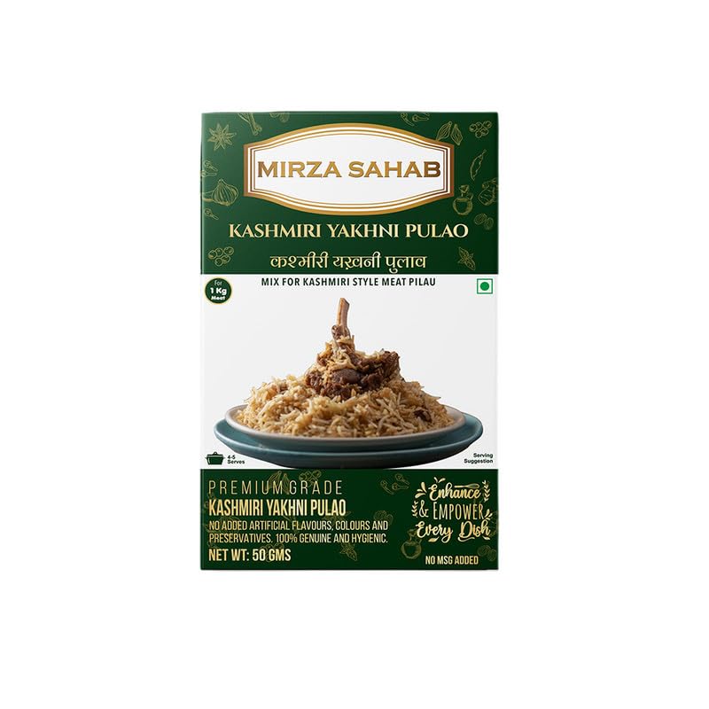 Mirza Sahab Kashmiri Yakhni Pulao Masala | Exotic Spice Blend for Kashmiri Pulao | Ready to Cook | Aromatic & Flavorful Masala | 50 Grams (B0DGCPDPF6) Amazon Price History, Amazon Price Tracker