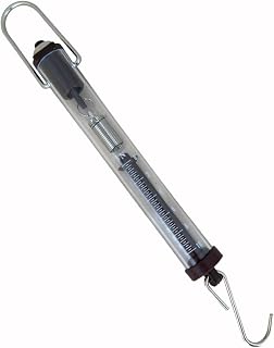 Newton Force Meter Spring Scale - Max Capacity 1000g/10N, Dual Scale Labeled Brown Scale (6)