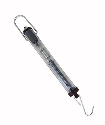 Newton Force Meter Spring Scale - Max Capacity 1000g/10N, Dual Scale Labeled Brown Scale 6