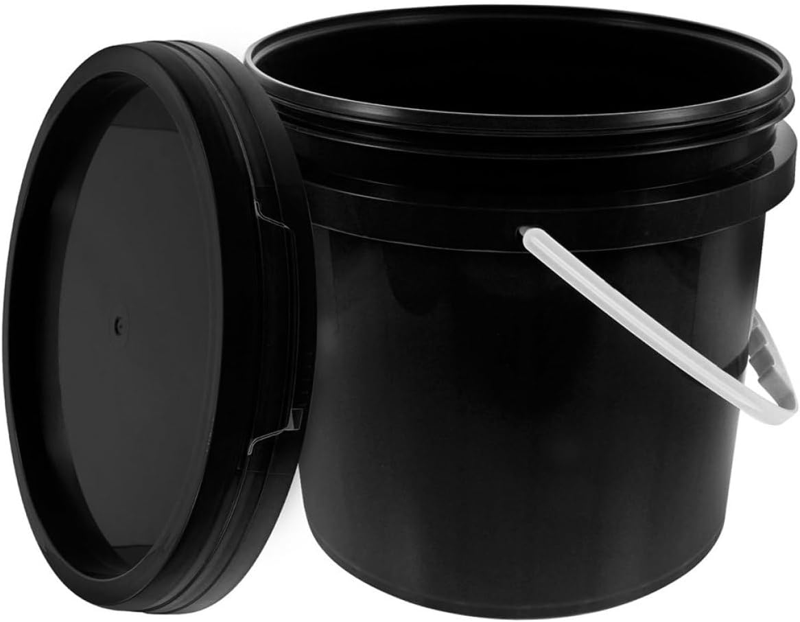 Plastic Paint Bucket with Lid 10l Food-Grade Sealed Storage Pail Chemical Resistant Paint Storage Bucket for Painting Supplies