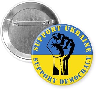 Ukraine | 2.25 inch Pin back button | Support Ukraine | Support Democracy | Ukraine Flag