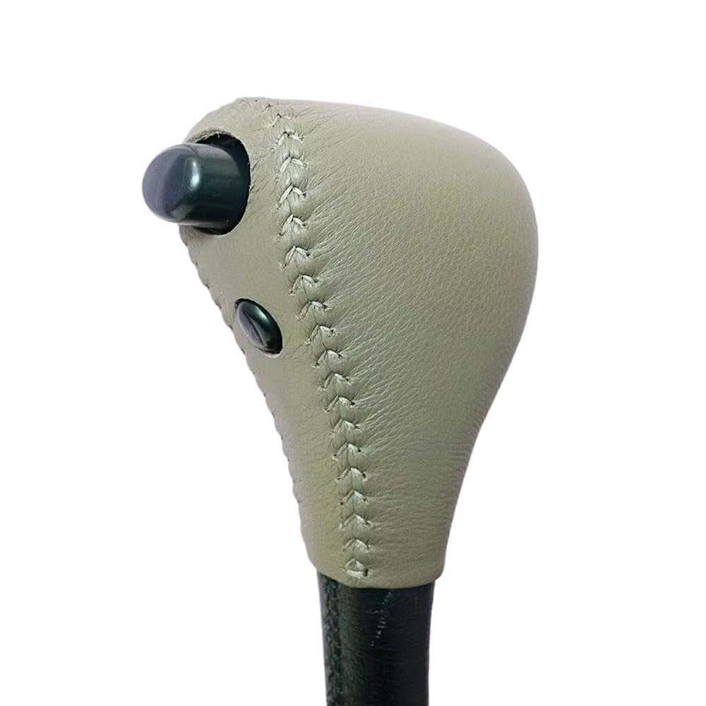 Ydxherta Gray Real Leather Gear Shift Knob Cover For Toyota For Prado Lc95 For Camry 2.2 Auto Parts(Gray)