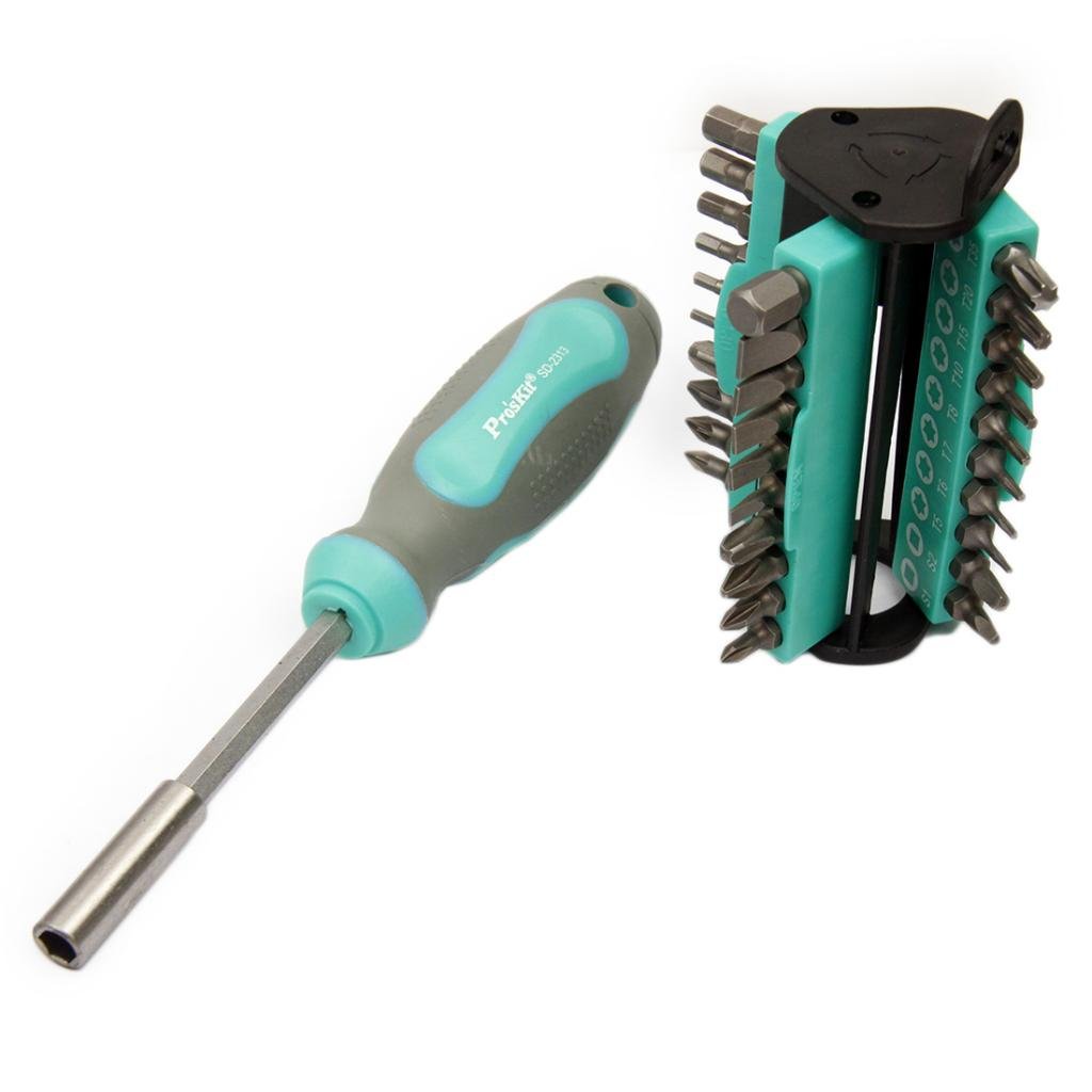 Proskit SD-2313 Steel Do-It-All Kit Ratchet Screwdriver Kit (Multicolour) (B00CYADU8S) Amazon Price History, Amazon Price Tracker