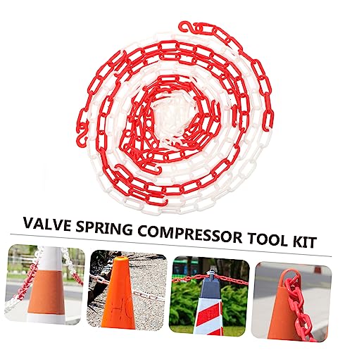 HEALLILY 3Pcs Corrente De Plástico Corrente De Cone De Tráfego Corrente De Segurança De Tráfego Indu