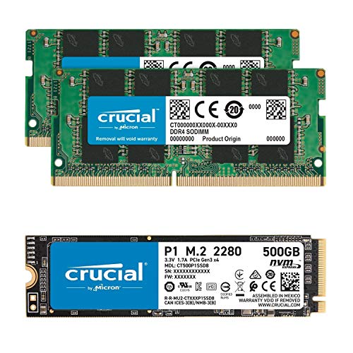 Crucial 16GB DDR4 RAM and 500GB NVMe SSD Bundle #TOP18
