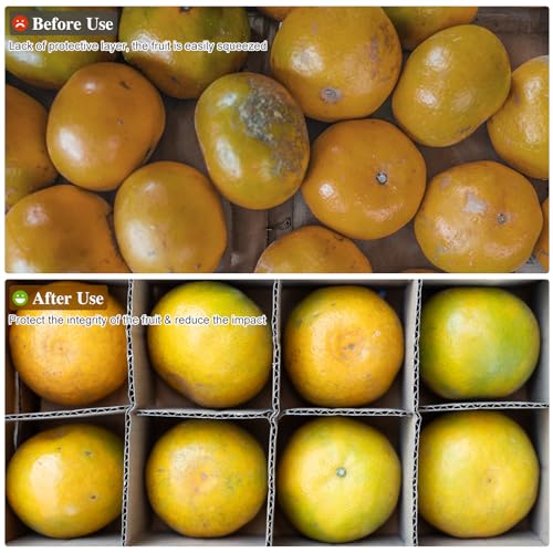 TEHAUX Karton Trennwände Für Umzugskartons 6 Stück Karton Gefache (33,5 x 33,5 cm), Pappkarton Trennwände Schubladentrenner für Weihnachtskugeln, Socken & Kleinteile