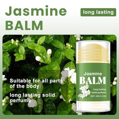Jasmine Solid Perfume Stick, Jasmine Solid Perfume Balm for Women & Men, Long Lasting Light Fragrance Enhance Attraction Natural & Fresh Scent Fragrance Balm - Image 6
