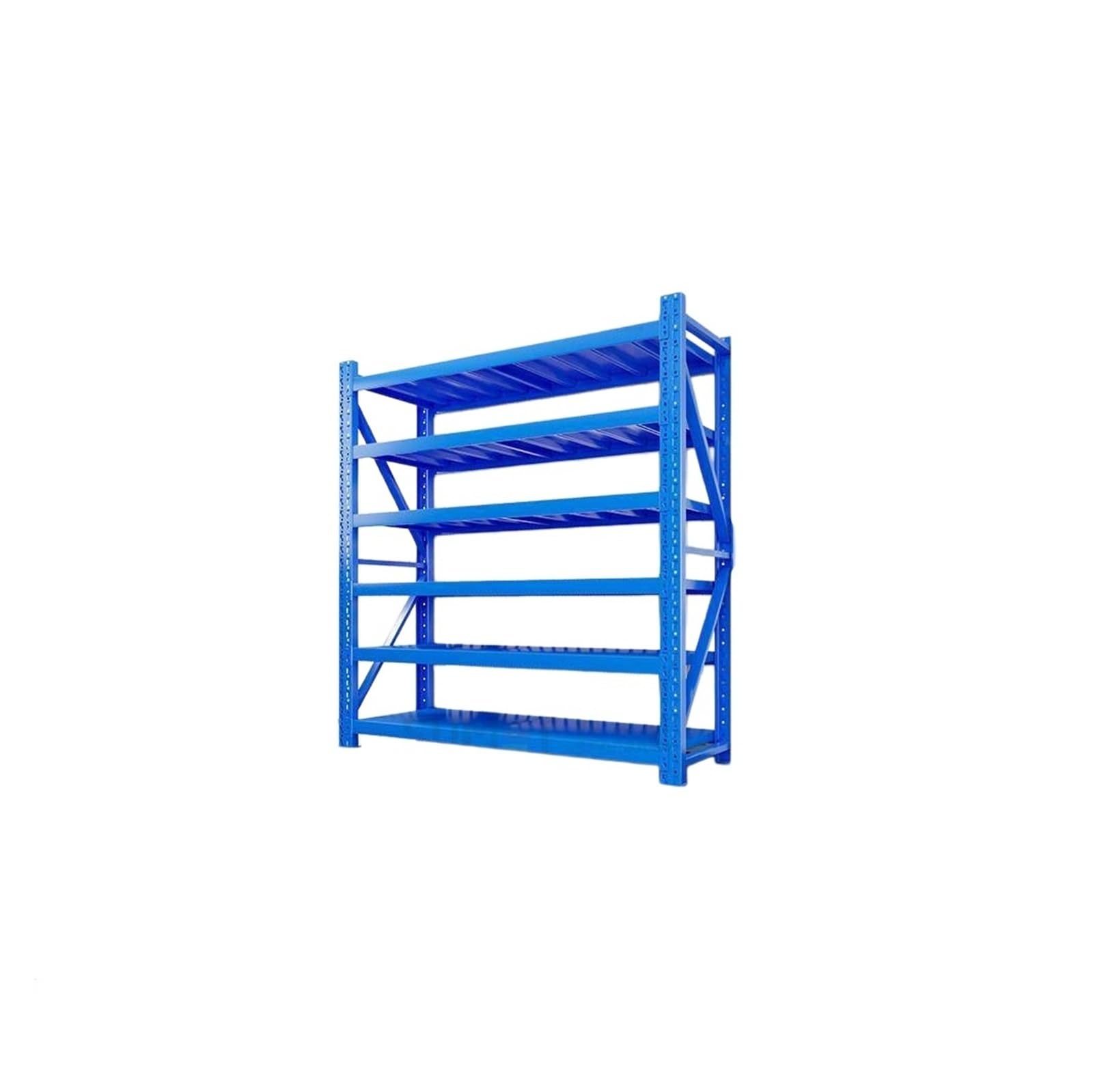 Scaffali resistenti a 6 ripiani, in metallo, regolabili, per garage, magazzino, 120 x 50 x 200 cm